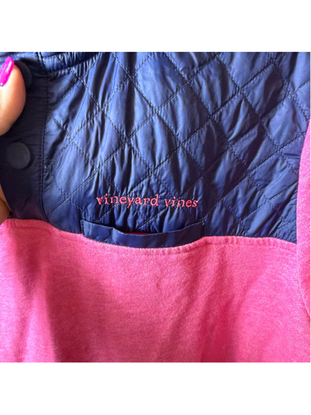 Vineyard Vines Performance Pullover Fleece Convertible Hood S Athleisure - Picture 7 of 10